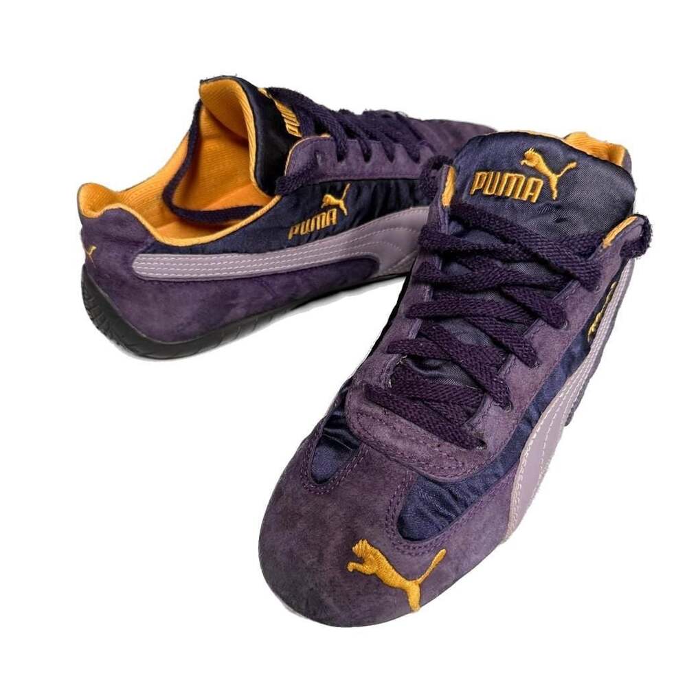 VTG Puma 2000's Y2K SpeedCat Purple Yellow Streetwear Suede Retro Kicks Drip OG